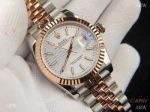 Copy Rolex Datejust 36mm Motif Dial Two Tone Rose Gold Dial